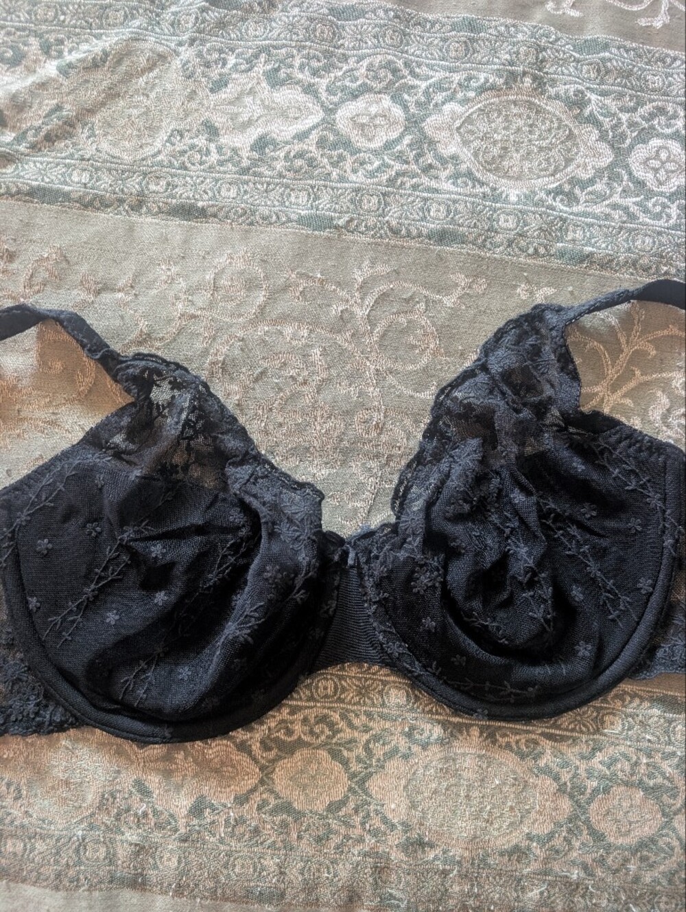 Black Lace Underwire Bra - Women Intimates